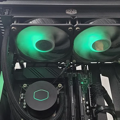 240mm AIO Cooler Master RGB CPU Liquid Cooler for Intel LGA1700 - photo 1