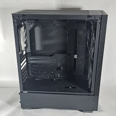 Black PowerSpec PC Case with Tempered Glass w/ 3 Fans - photo 2