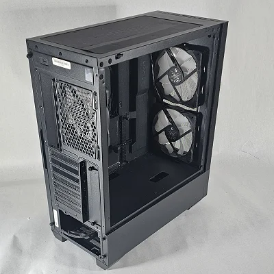 Black PowerSpec PC Case with Tempered Glass w/ 3 Fans - photo 3