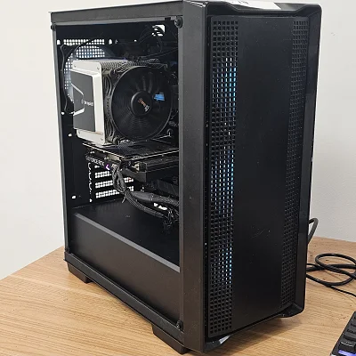 Black DeepCool PC Case with Tempered Glass w/ 3 Fans - photo 9