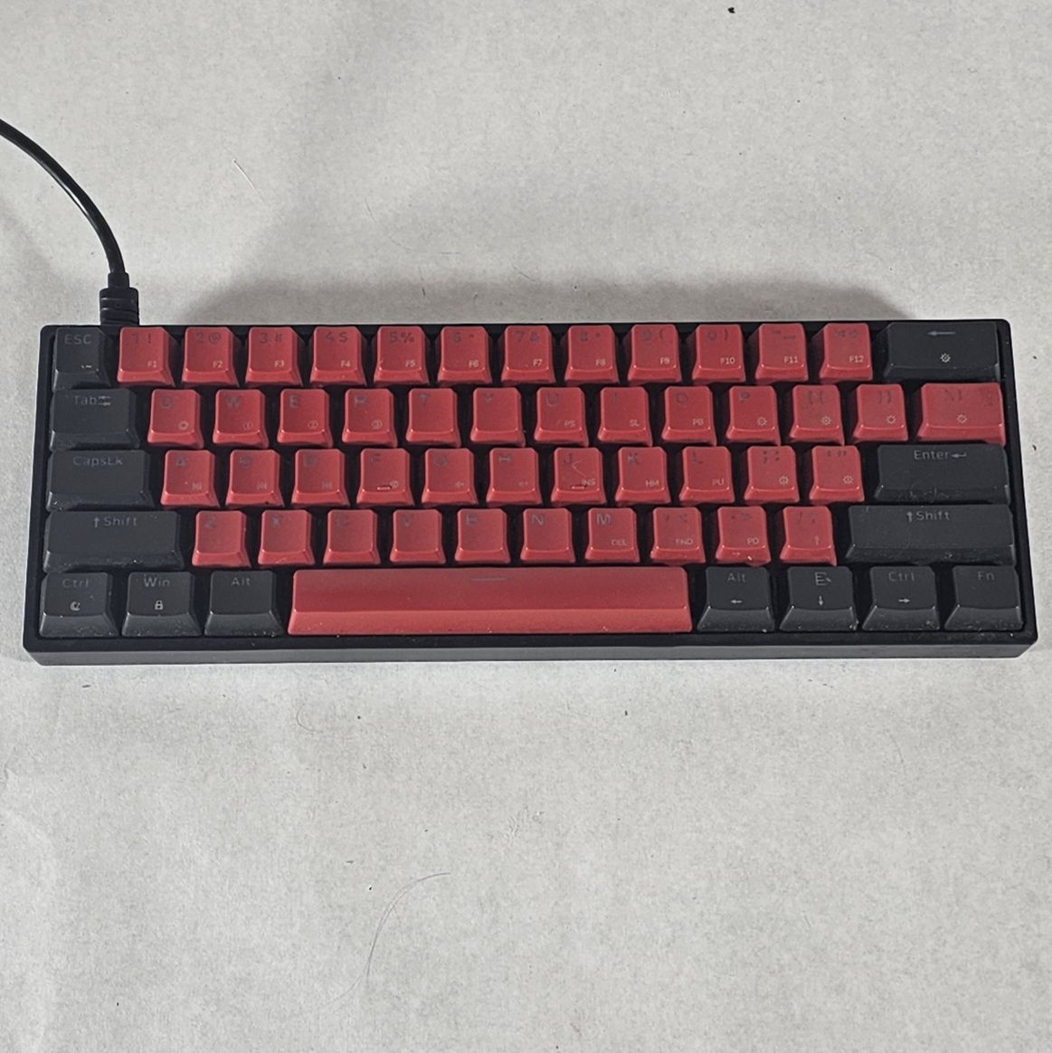 Skyloong GK61 60% Mechanical Gaming Keyboard - Black/Red Wired