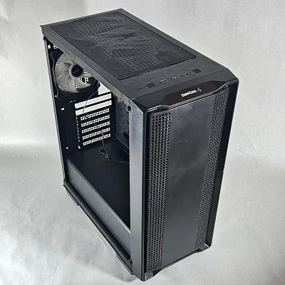 Black DeepCool PC Case with Tempered Glass w/ 3 Fans - photo 4