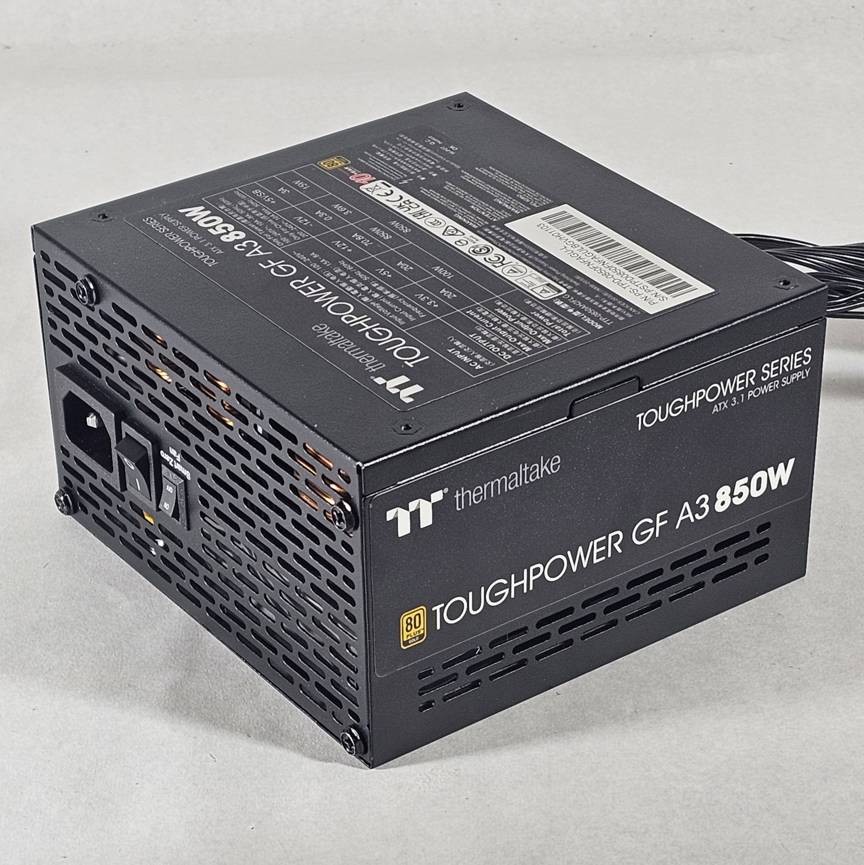 850 Watt PSU Thermaltake Toughpower GF A3 Power Supply