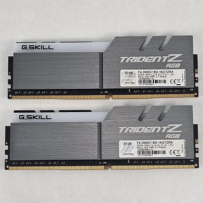 16GB DDR4 (2x8GB) CL18 3600MT/s G.Skill Trident Z RGB - photo 3