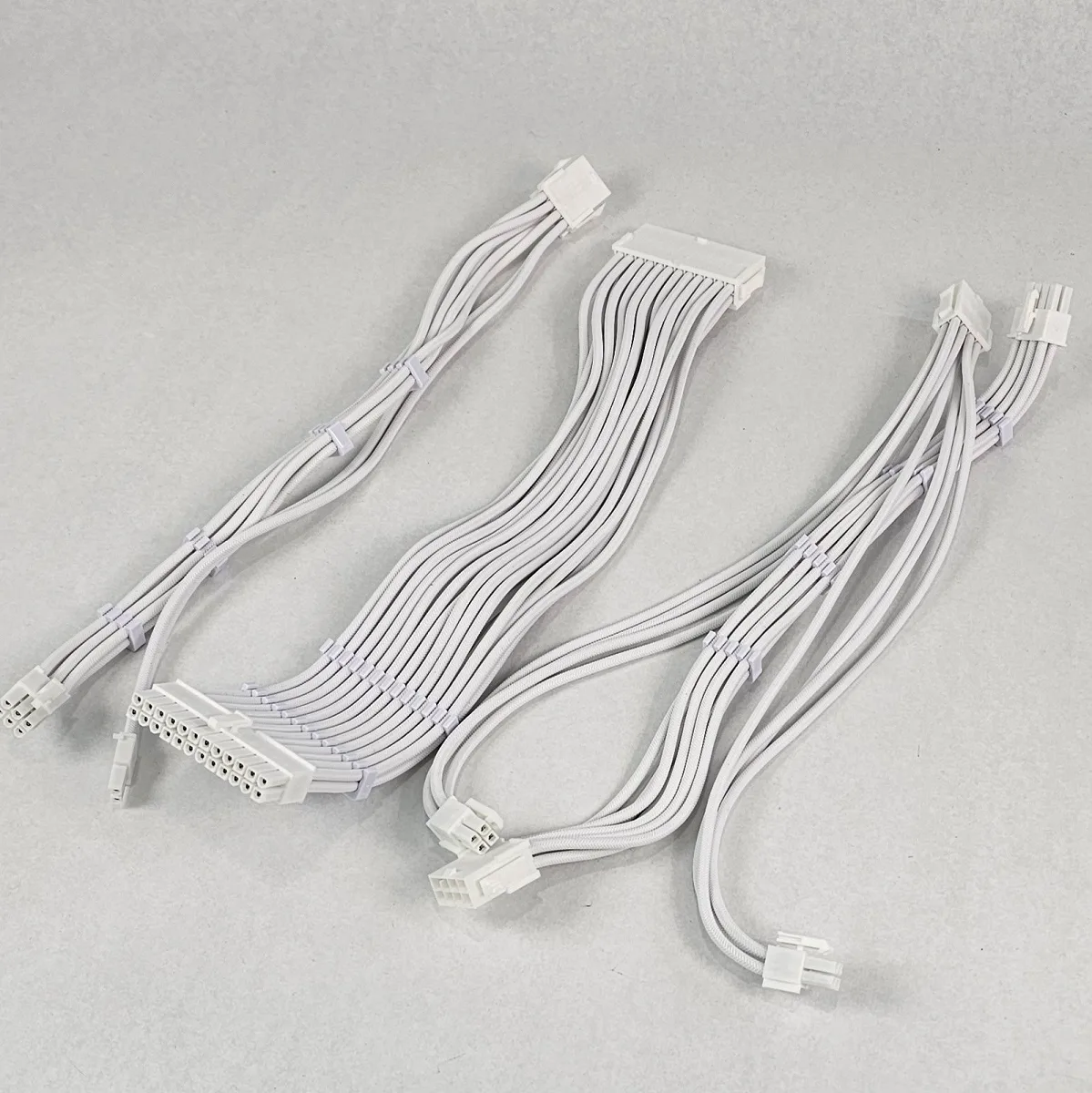 White CPU and Motherboard PC Extension Cables