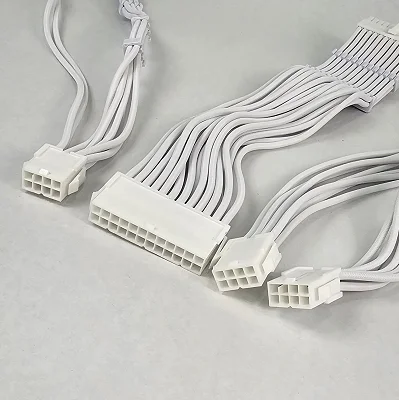 White CPU and Motherboard PC Extension Cables - photo 3