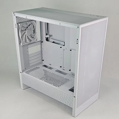 White NZXT PC Case with Tempered Glass w/ 4 Fans - photo 4