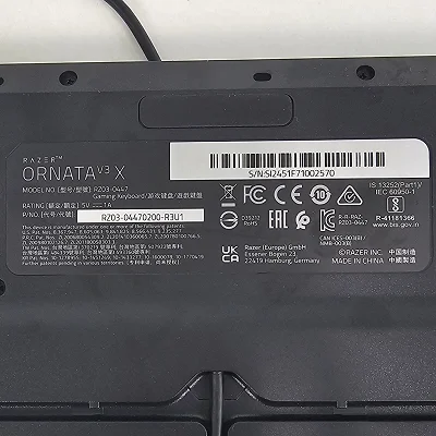 Razer Ornata V3 X Gaming Keyboard - Black Wired - photo 7