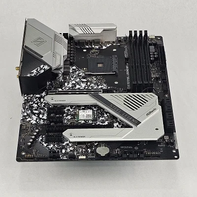 ASRock X570 Steel Legend WiFi ax AMD AM4 DDR4 ATX Motherboard - photo 3