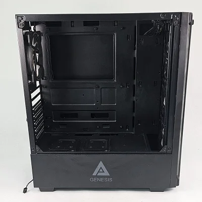 Black Genesis PC Case with Tempered Glass w/ 4 Fans - photo 2