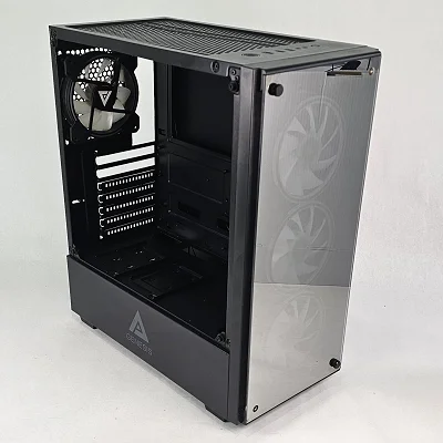 Black Genesis PC Case with Tempered Glass w/ 4 Fans - photo 4