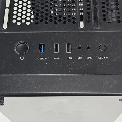 Black Genesis PC Case with Tempered Glass w/ 4 Fans - photo 8