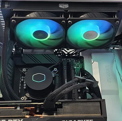 240mm AIO Cooler Master RGB CPU Liquid Cooler for Intel LGA1700 - photo 1
