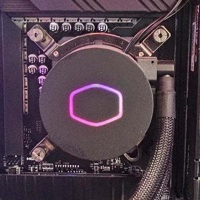 240mm AIO Cooler Master RGB CPU Liquid Cooler for Intel LGA1700 - photo 2