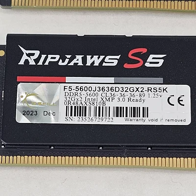 64GB DDR5 (2x32GB) CL36 5600MT/s G.Skill Ripjaws S5 - photo 3
