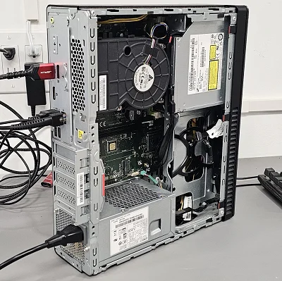 Black Lenovo ThinkCentre PC Case w/ 1 Fan - photo 10