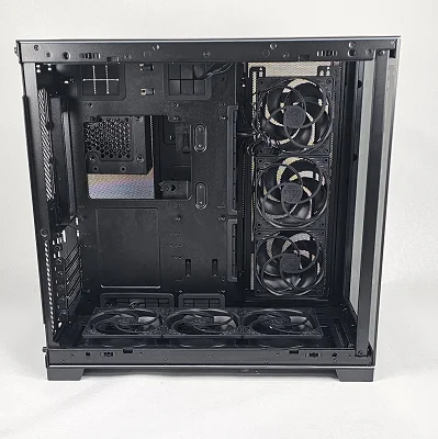 Black PC Case with Tempered Glass w/ 6 Fans - photo 2