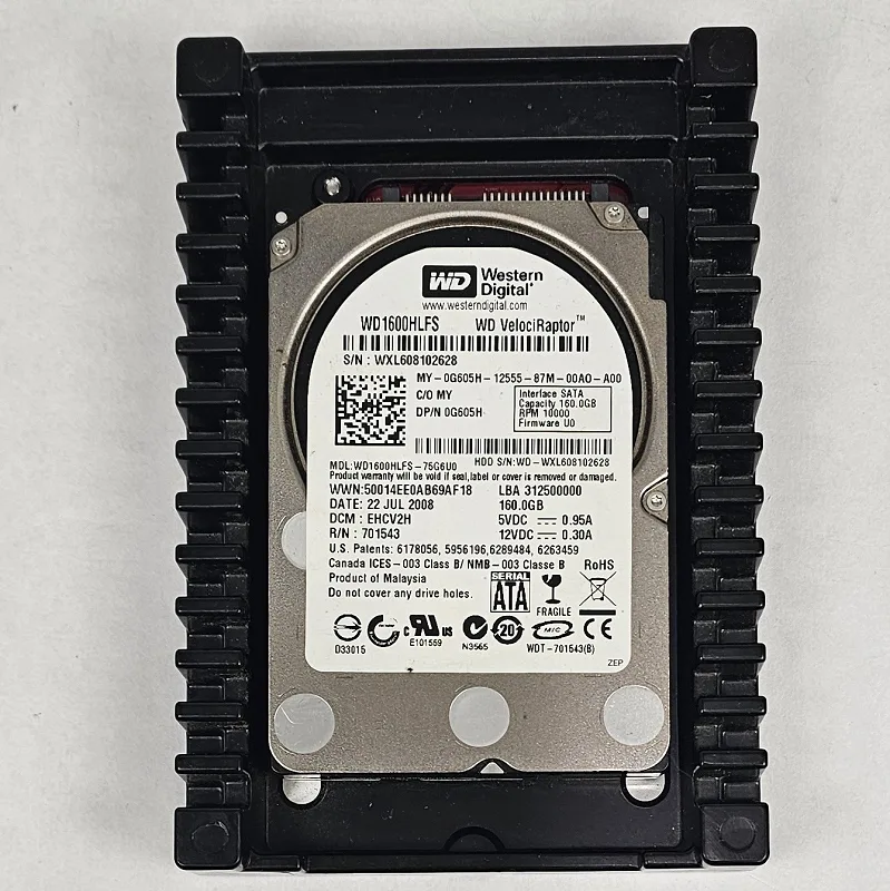 160GB 3.5" Hard Drive WD VelociRaptor WD1600HLFS