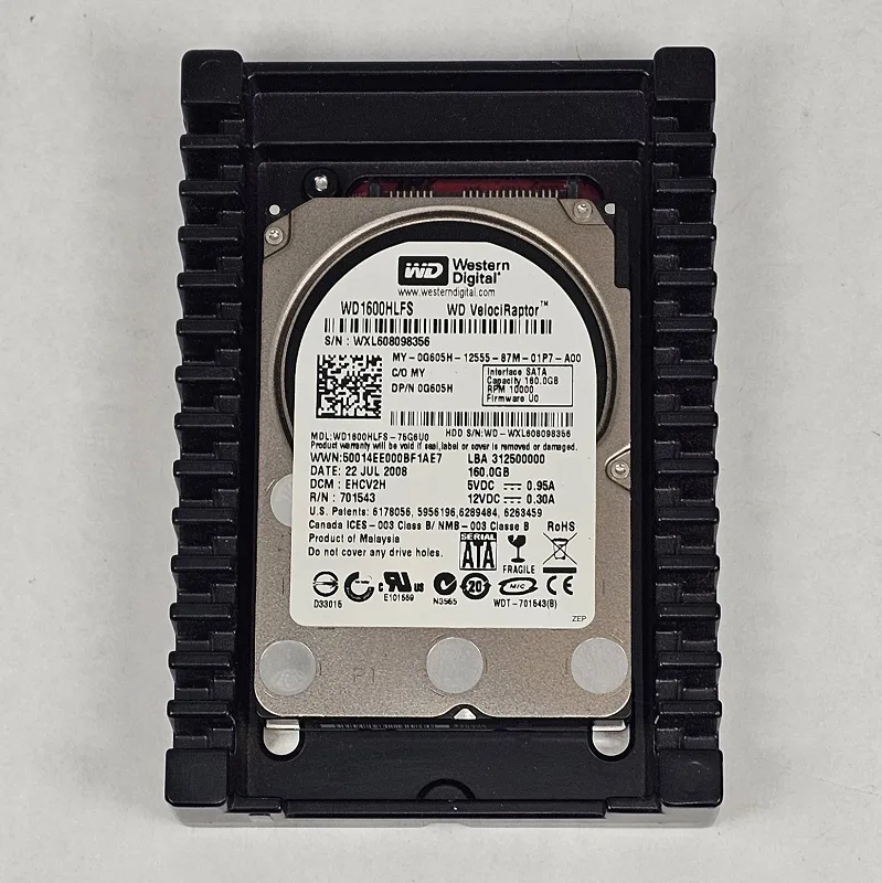 160GB 3.5" Hard Drive WD VelociRaptor WD1600HLFS