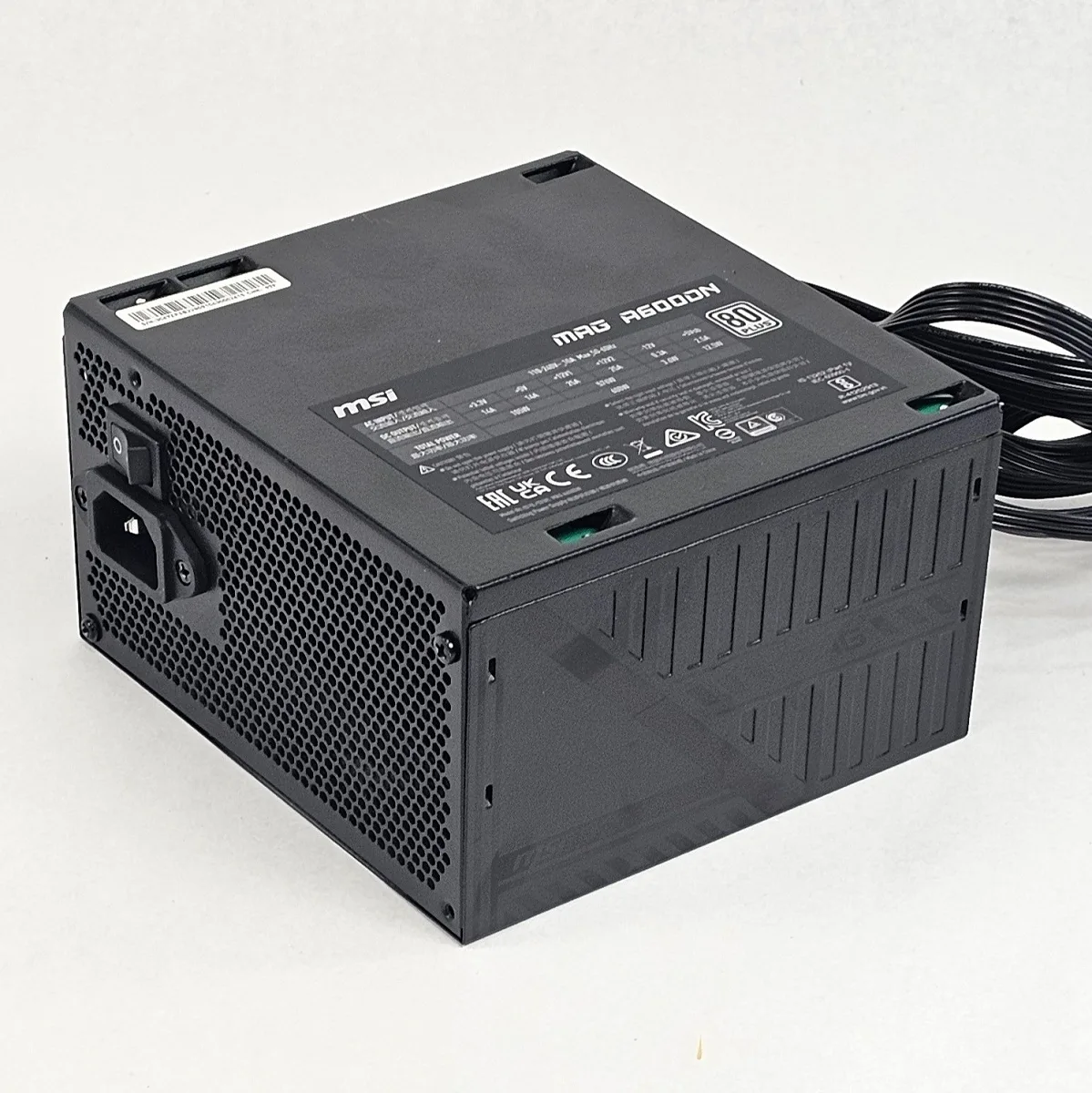 600 Watt PSU MSI MAG A600DN Power Supply