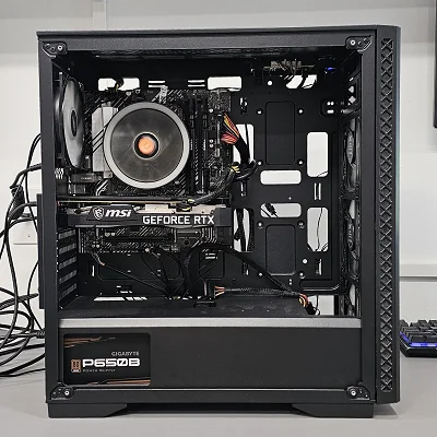Black DeepCool PC Case with Tempered Glass w/ 4 Fans - photo 10