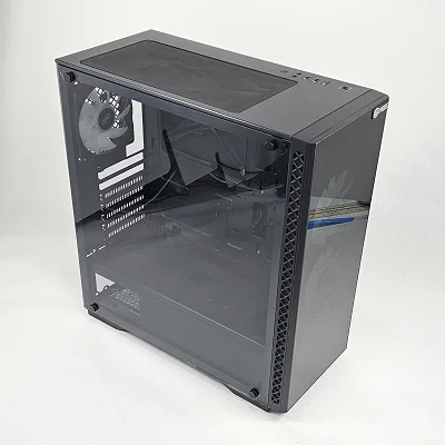 Black DeepCool PC Case with Tempered Glass w/ 4 Fans - photo 1