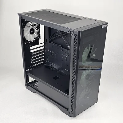 Black DeepCool PC Case with Tempered Glass w/ 4 Fans - photo 4