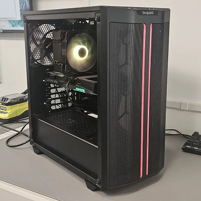 Black be quiet! PC Case with Tempered Glass w/ 3 Fans - photo 9