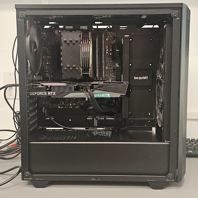 Black be quiet! PC Case with Tempered Glass w/ 3 Fans - photo 10