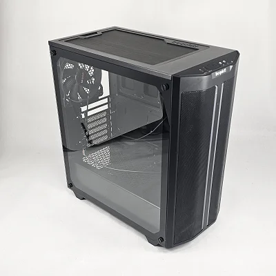Black be quiet! PC Case with Tempered Glass w/ 3 Fans - photo 1