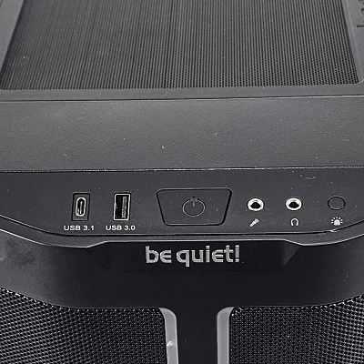 Black be quiet! PC Case with Tempered Glass w/ 3 Fans - photo 8
