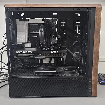 Black Lian Li PC Case with Tempered Glass w/ 5 Fans - photo 10