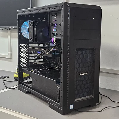 Black PowerSpec PC Case w/ 3 Fans - photo 9