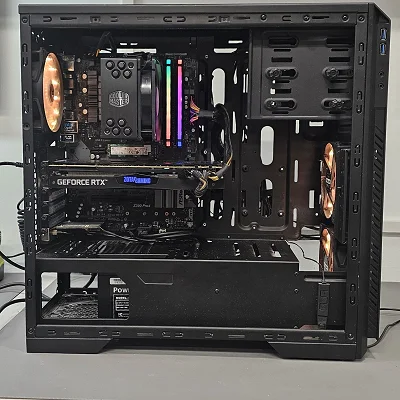 Black PowerSpec PC Case w/ 3 Fans - photo 10