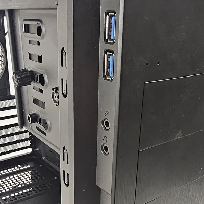 Black PowerSpec PC Case w/ 3 Fans - photo 8