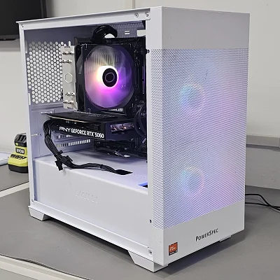 White Lian Li PC Case with Tempered Glass w/ 2 RGB Fans - photo 9