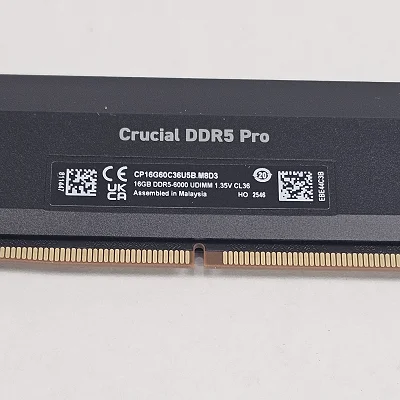 16GB DDR5 (1x16GB) CL36 6000MT/s Crucial Pro - photo 3