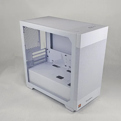 White Lian Li PC Case with Tempered Glass w/ 2 RGB Fans - photo 1