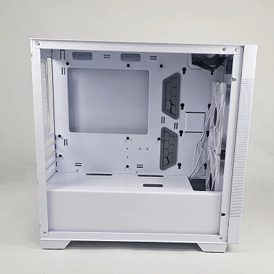 White Lian Li PC Case with Tempered Glass w/ 2 RGB Fans - photo 2