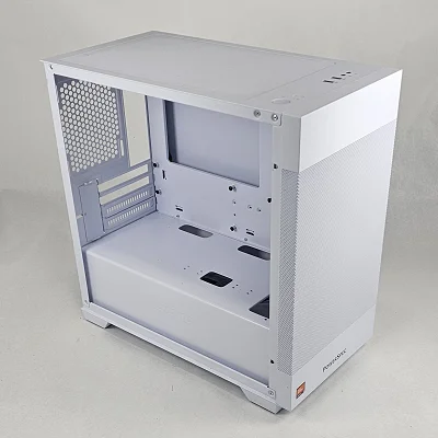White Lian Li PC Case with Tempered Glass w/ 2 RGB Fans - photo 4