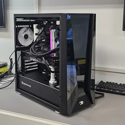 Black iBUYPOWER PC Case with Tempered Glass w/ 7 Fans - photo 9