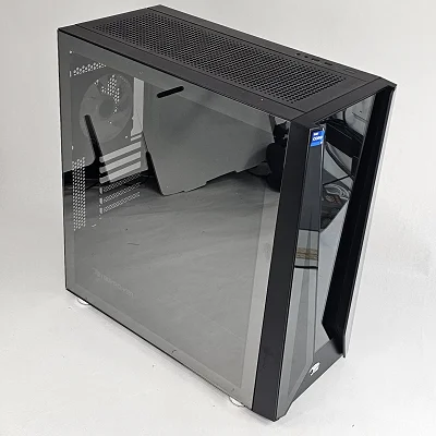 Black iBUYPOWER PC Case with Tempered Glass w/ 7 Fans - photo 1