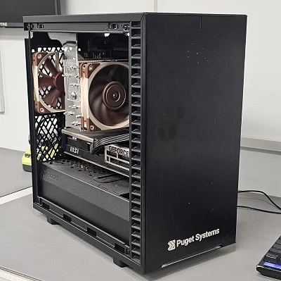 Black Fractal PC Case w/ 3 Fans - photo 9