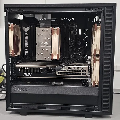 Black Fractal PC Case w/ 3 Fans - photo 10