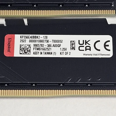 128GB DDR5 (2x64GB) CL40 5600MT/s Kingston FURY Beast - photo 3