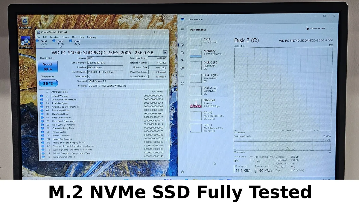 4TB NVMe M.2 SSD Samsung 9100 PRO Gen5