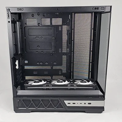 Black GOLDEN FIELD PC Case with Tempered Glass w/ 4 RGB Fans - photo 2