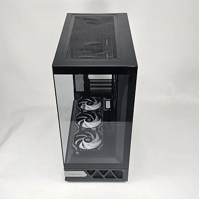 Black GOLDEN FIELD PC Case with Tempered Glass w/ 4 RGB Fans - photo 5