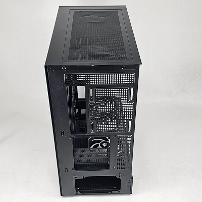 Black GOLDEN FIELD PC Case with Tempered Glass w/ 4 RGB Fans - photo 6