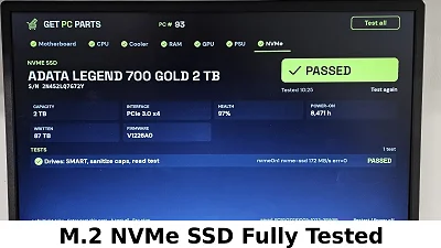 2TB NVMe M.2 SSD ADATA Legend 700 Gold Gen3 - photo 3